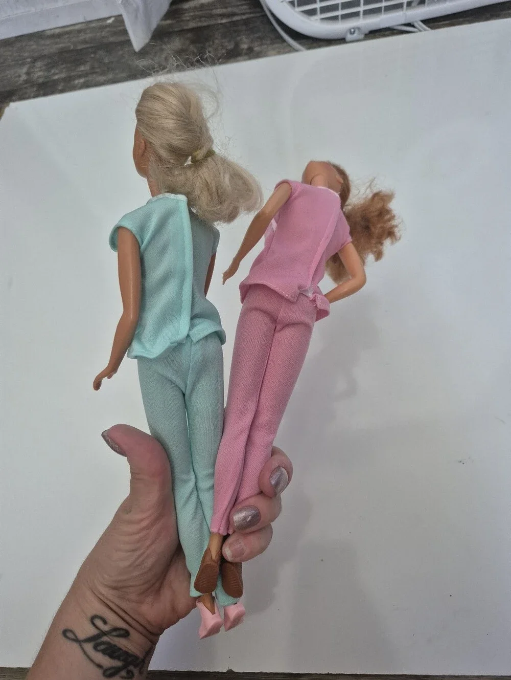 Vintage Barbies In Scrubs Nurse Doctor Medical Barbie Set